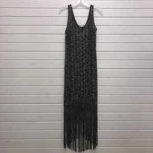NWT Zara Trafuluc Dress with Fringe Bottom